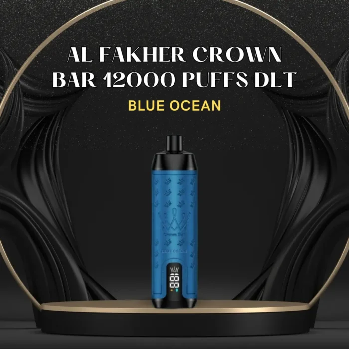 AL FAKHER CROWN BAR 12000 PUFFS DLT; Blue Ocean; UAE VAPE GALLERY;