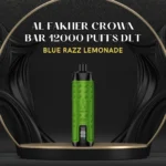 AL FAKHER CROWN BAR 12000 PUFFS DLT; Blue Razz Lemonade; UAE VAPE GALLERY;