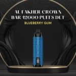 AL FAKHER CROWN BAR 12000 PUFFS DLT; Blueberry Gum; UAE VAPE GALLERY;