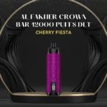 AL FAKHER CROWN BAR 12000 PUFFS DLT; Cherry Fiesta; UAE VAPE GALLERY;