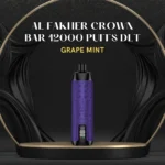 AL FAKHER CROWN BAR 12000 PUFFS DLT; Grape Mint; UAE VAPE GALLERY;