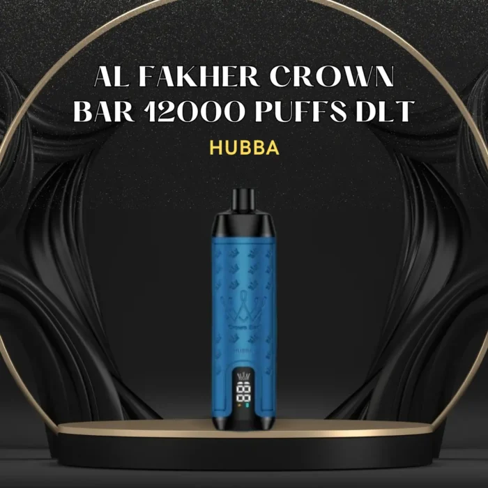 AL FAKHER CROWN BAR 12000 PUFFS DLT; Hubba; UAE VAPE GALLERY;