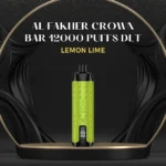 AL FAKHER CROWN BAR 12000 PUFFS DLT; Lemon Lime; UAE VAPE GALLERY;