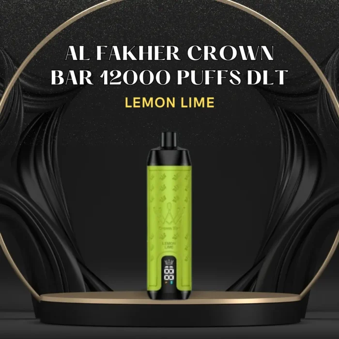 AL FAKHER CROWN BAR 12000 PUFFS DLT; Lemon Lime; UAE VAPE GALLERY;