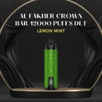 AL FAKHER CROWN BAR 12000 PUFFS DLT; Lemon Mint; UAE VAPE GALLERY;