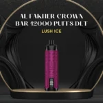 AL FAKHER CROWN BAR 12000 PUFFS DLT; Lush Ice; UAE VAPE GALLERY;