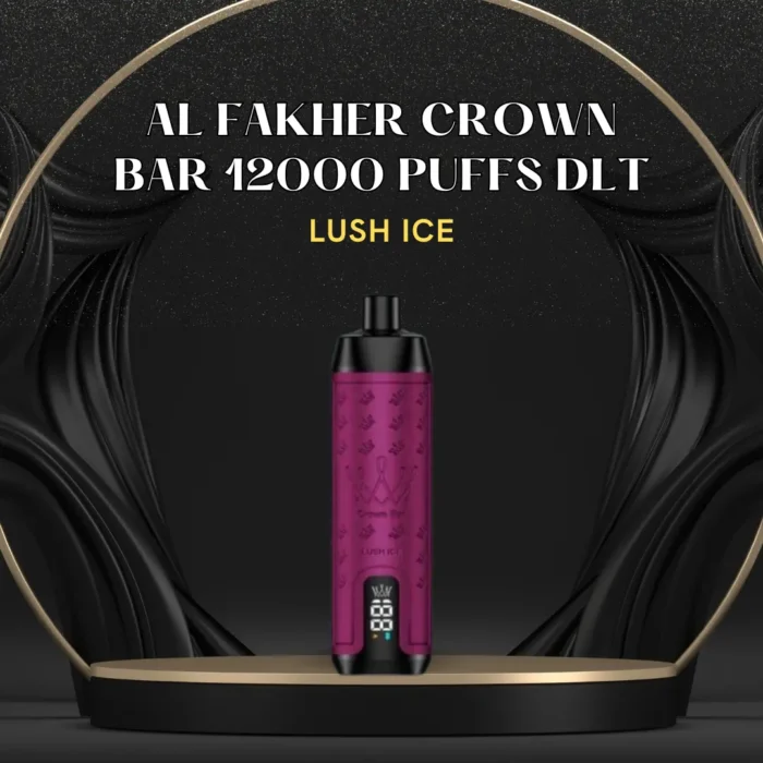 AL FAKHER CROWN BAR 12000 PUFFS DLT; Lush Ice; UAE VAPE GALLERY;