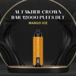 AL FAKHER CROWN BAR 12000 PUFFS DLT; Mango Ice; UAE VAPE GALLERY;