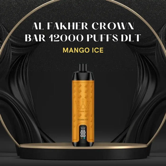 AL FAKHER CROWN BAR 12000 PUFFS DLT; Mango Ice; UAE VAPE GALLERY;