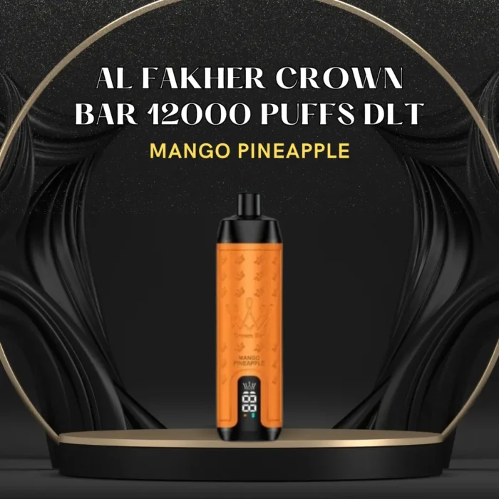 AL FAKHER CROWN BAR 12000 PUFFS DLT; Mango Pineapple; UAE VAPE GALLERY;