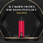 AL FAKHER CROWN BAR 12000 PUFFS DLT; Two Apple; UAE VAPE GALLERY;