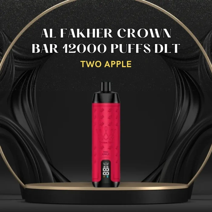 AL FAKHER CROWN BAR 12000 PUFFS DLT; Two Apple; UAE VAPE GALLERY;