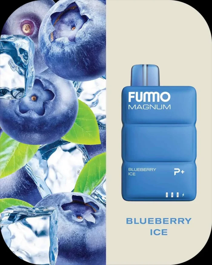 FUMMO Magnum 8000 Puffs IN UAE; Blue Berry Ice; UAE VAPE GALLERY;