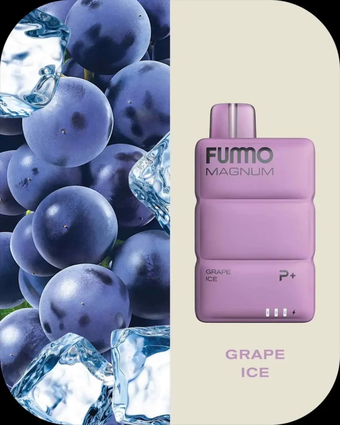 FUMMO Magnum 8000 Puffs IN UAE; GRAPE ICE; UAE VAPE GALLERY;