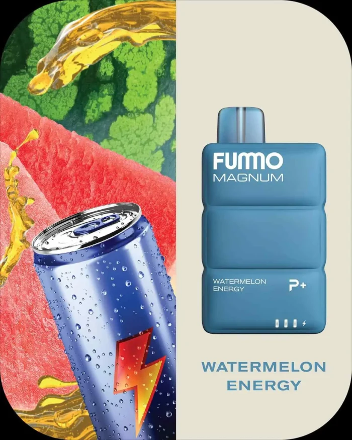 FUMMO Magnum 8000 Puffs IN UAE; Watermelon Energy; UAE VAPE GALLERY;